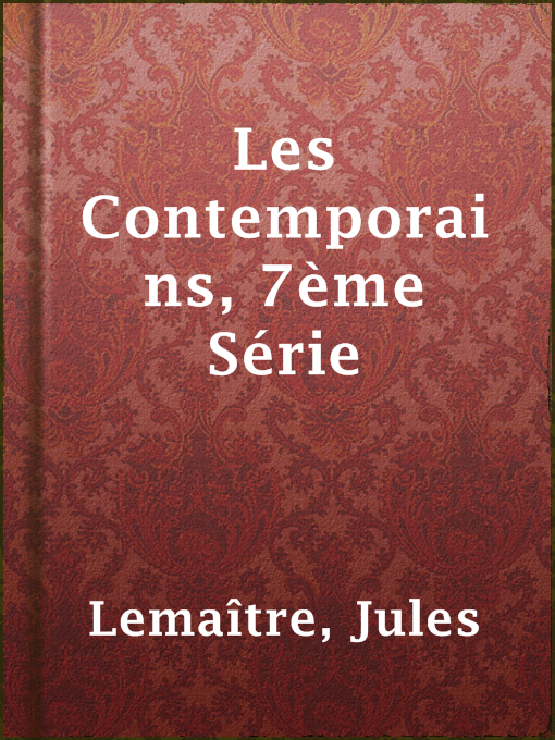 Cover image for Les Contemporains, 7ème Série